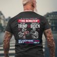 The Rematch The Don And Crooked Joe Biden Pro Trump 2024 Men's T-shirt Back Print Gifts for Old Men