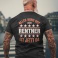 Rentner Abschied Rente Für Ruhestand Pensionierung Opa T-Shirt mit Rückendruck Geschenke für alte Männer