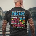 There's This Boy He Calls Me Cousin Autism Awareness Men's T-shirt Back Print Gifts for Old Men