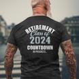 Retirement Class Of 2024 Countdown For Retired Coworker Men's T-shirt Back Print Gifts for Old Men