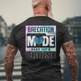 Retro Baecation Mode Baby Let's Cruise Love Vacation Couples Men's T-shirt Back Print Gifts for Old Men