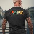 Retro-Bauingenieur Papa Stolzer Bauingenieur Papa T-Shirt mit Rückendruck Geschenke für alte Männer