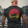 Retro Elk Silhouette T-Shirt mit Rückendruck Geschenke für alte Männer