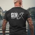 Retro Gen X Humor Gen X Raised On Hose Water And Neglect Men's T-shirt Back Print Gifts for Old Men