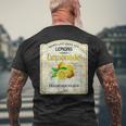 Retro Limonade Kurzärmliges Herren-T-Kurzärmliges Herren-T-Shirt: Wenn Das Leben Zitronen Gibt, German Design Geschenke für alte Männer