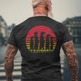 Retro Meerkat Silhouette T-Shirt mit Rückendruck Geschenke für alte Männer