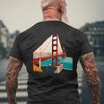 Retro San Francisco Golden Gate Bridge Sf Fog City Sf Men's T-shirt Back Print Gifts for Old Men