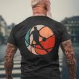 Retro Style Basketball Player T-Shirt mit Rückendruck Geschenke für alte Männer