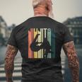 Retro Vintage Bjj Martial Arts Jiu Jitsu Apparel Mens Back Print T-shirt Gifts for Old Men
