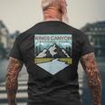 Retro Vintage Kings Canyon National Park Men's T-shirt Back Print Gifts for Old Men