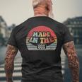 Retro Vintage Made In The 80'S 1980S Born Birthday Day Men's T-shirt Back Print Gifts for Old Men