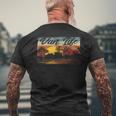 Retro Vintage Van Life Is The Real Adventure Men's T-shirt Back Print Gifts for Old Men