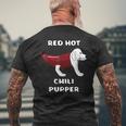 Rhcp Red Hot Chili Pupper Peppers Parody Puppy Doggy Puppies Men's T-shirt Back Print Gifts for Old Men