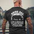 Rhino Dad Like A Regular Dad Rhino Father's Day Men's T-shirt Back Print Gifts for Old Men