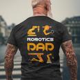 Robotik Papa T-Shirt mit Rückendruck Geschenke für alte Männer