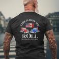 This Is How We Roll Canada Freedom Convoy 2022 Ver2 Mens Back Print T-shirt Gifts for Old Men