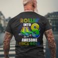 Roller Skating 8Th Birthday Boys Rollin Into 8 Awesome 2016 Men's T-shirt Back Print Gifts for Old Men