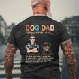 Rottweiler Dog Dad Definition For Daddy Fathers Day Men's T-shirt Back Print Gifts for Old Men