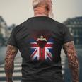 Royal Navy Submarine Service Mens Back Print T-shirt Gifts for Old Men
