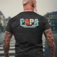 'S Papa Pilot Aviation Airman Aircraft Mechanics Dad Mens Back Print T-shirt Gifts for Old Men