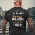 Saarland Saarländerin Saarländer T-Shirt mit Rückendruck Geschenke für alte Männer