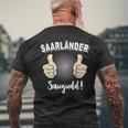 Saarländer Saarländd Saarländer S T-Shirt mit Rückendruck Geschenke für alte Männer