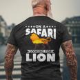 On A Safari Looking For Lion Family Vacation Men's T-shirt Back Print Gifts for Old Men