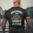 Sägespäne Sind Männer Glitzer T-Shirt mit Rückendruck Geschenke für alte Männer