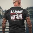 Sammy Is Awesome Family Friend Name Men's T-shirt Back Print Gifts for Old Men