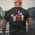 Save Water Drink Beer Drinking Oktoberfest Alcohol Men's T-shirt Back Print Gifts for Old Men