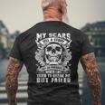 My Scars Tell A Story When Life Tired To Break Me But Failed Men's T-shirt Back Print Gifts for Old Men