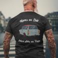 Schwarzes Kurzärmliges Herren-T-Kurzärmliges Herren-T-Shirt Männer aus Stahl, Auto-Motiv Spruch Geschenke für alte Männer