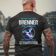 Schweisser Welder Burner Welding T-Shirt mit Rückendruck Geschenke für alte Männer