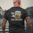 The Scotchfather Malt Whiskey Mens Back Print T-shirt Gifts for Old Men