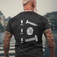 I Screw I Nut I Bolt Proud Car Auto Mechanic Mens Back Print T-shirt Gifts for Old Men