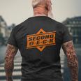 Second Deck T-Shirt Mens Back Print T-shirt Gifts for Old Men