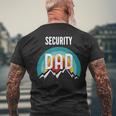 Security Guard Dad Fathers Day 2021 Men's T-shirt Back Print Gifts for Old Men