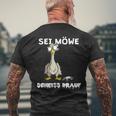 Sei Seagull Scheiss Drauf German Language T-Shirt mit Rückendruck Geschenke für alte Männer