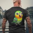 Senegal Parrot In Kawaii Style Men's T-shirt Back Print Gifts for Old Men