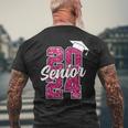 Senior 2024 Girls Class Of 2024 Graduate College High School Men's T-shirt Back Print Gifts for Old Men
