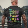 Senior 2024 Graduation Cruise Aw Ship Grad Trip Party Men's T-shirt Back Print Gifts for Old Men