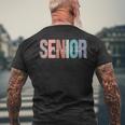 Senior 2025 Class Of 2025 Seniors Graduation 2025 Senior 25 Men's T-shirt Back Print Gifts for Old Men