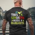 This Senorita Needs A Margarita Cinco De Mayo Women Men's T-shirt Back Print Gifts for Old Men