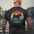 Shar Peiintage T-Shirt mit Rückendruck Geschenke für alte Männer