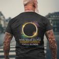 Shawnee National Forest Illinois Total Solar Eclipse 2024 Men's T-shirt Back Print Gifts for Old Men