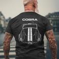 Shelby Ac Cobra 427 White Stripes Mens Back Print T-shirt Gifts for Old Men