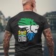Sierra Leone Seal Lion Africa Diaspora Men's T-shirt Back Print Gifts for Old Men