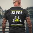 Sifa Zwangsbremsung Engine Driver T-Shirt mit Rückendruck Geschenke für alte Männer