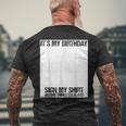 Sign My Birthday Party Ice Breaker & Womens Men's T-shirt Back Print Gifts for Old Men