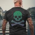 Silhouette Icon Pirate Skull & Crossbones Boys Pirate Men's T-shirt Back Print Gifts for Old Men